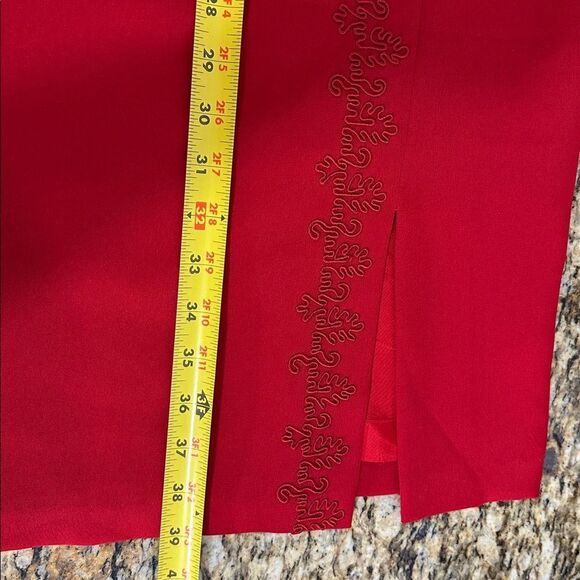 Marie St. Claire Vintage Short Sleeve Embroidered Qipao Dress Size 12 - Picture 9 of 9